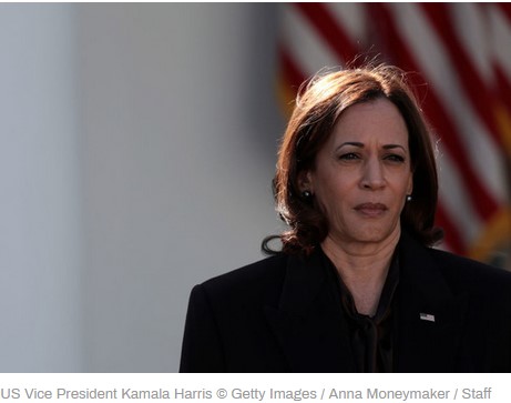 The pro-Palestinian demonstrators shouted down the US vice president, calling her a murderer and a supporter of “genocide” in Gaza