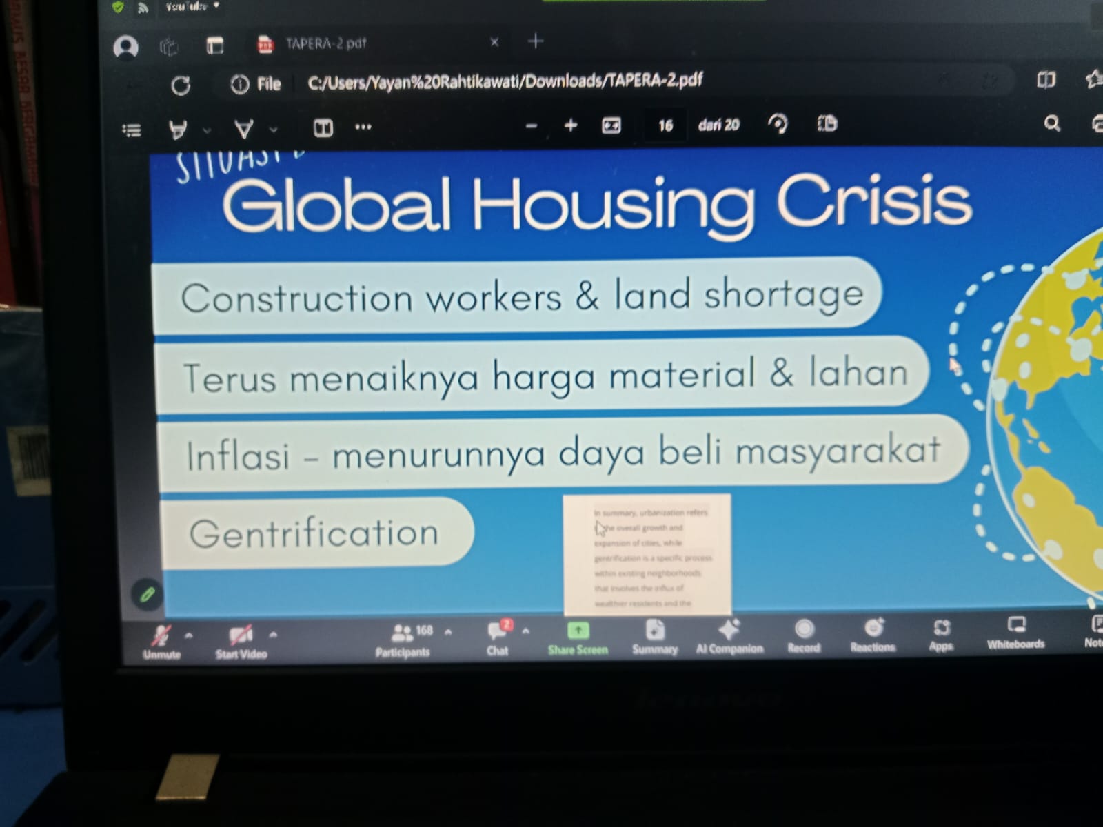 Ribut-ribut Tapera menunjukkan tidak memiliki visi yang future oriented membangun perumahan yang affordable