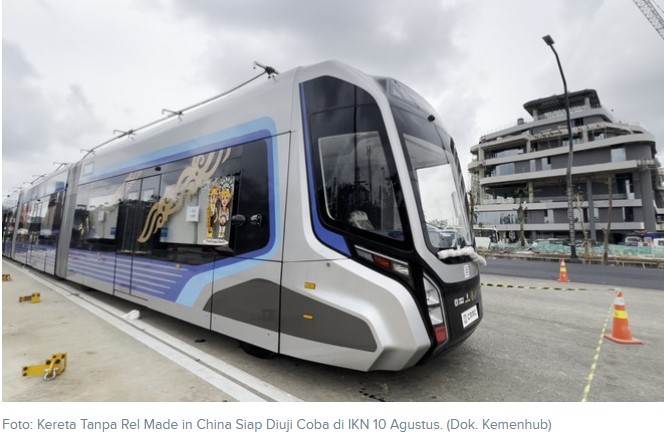 Kereta Tanpa Rel di IKN Akan Dikembalikan ke China