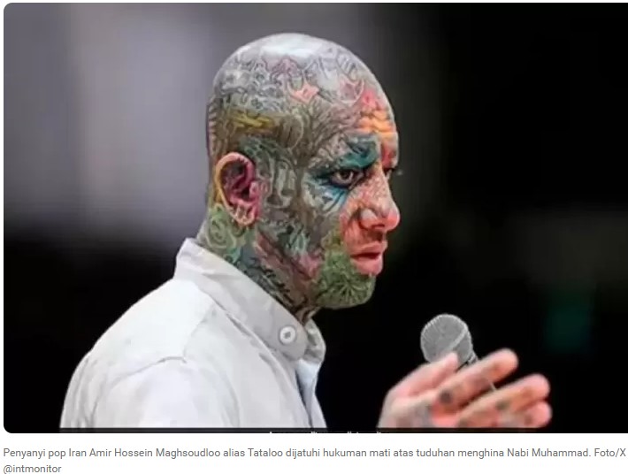 Iran Menghukum Mati Penyanyi Pop Tataloo karena Menghina Nabi Muhammad