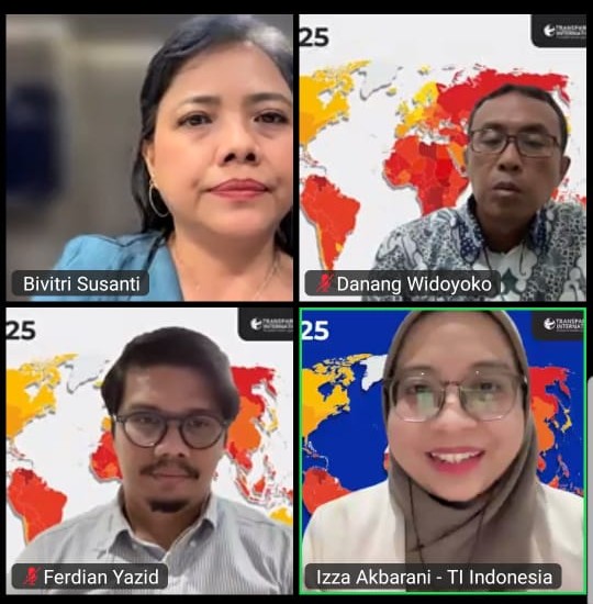 Skor Indeks Persepsi Korupsi Indonesia 2025 Merosot ke Angka 34, Peringkat Anjlok ke 109