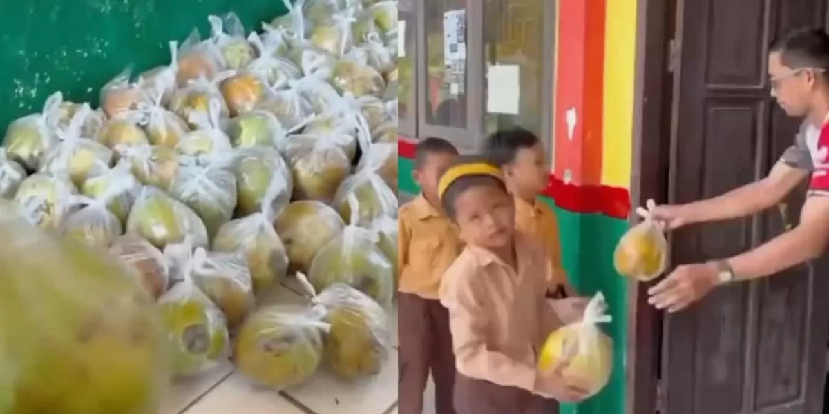 Viral Siswa SD di Kutai Kartanegara Terima Kelapa Utuh dalam Menu MBG, Netizen: “Real Buah Segar”