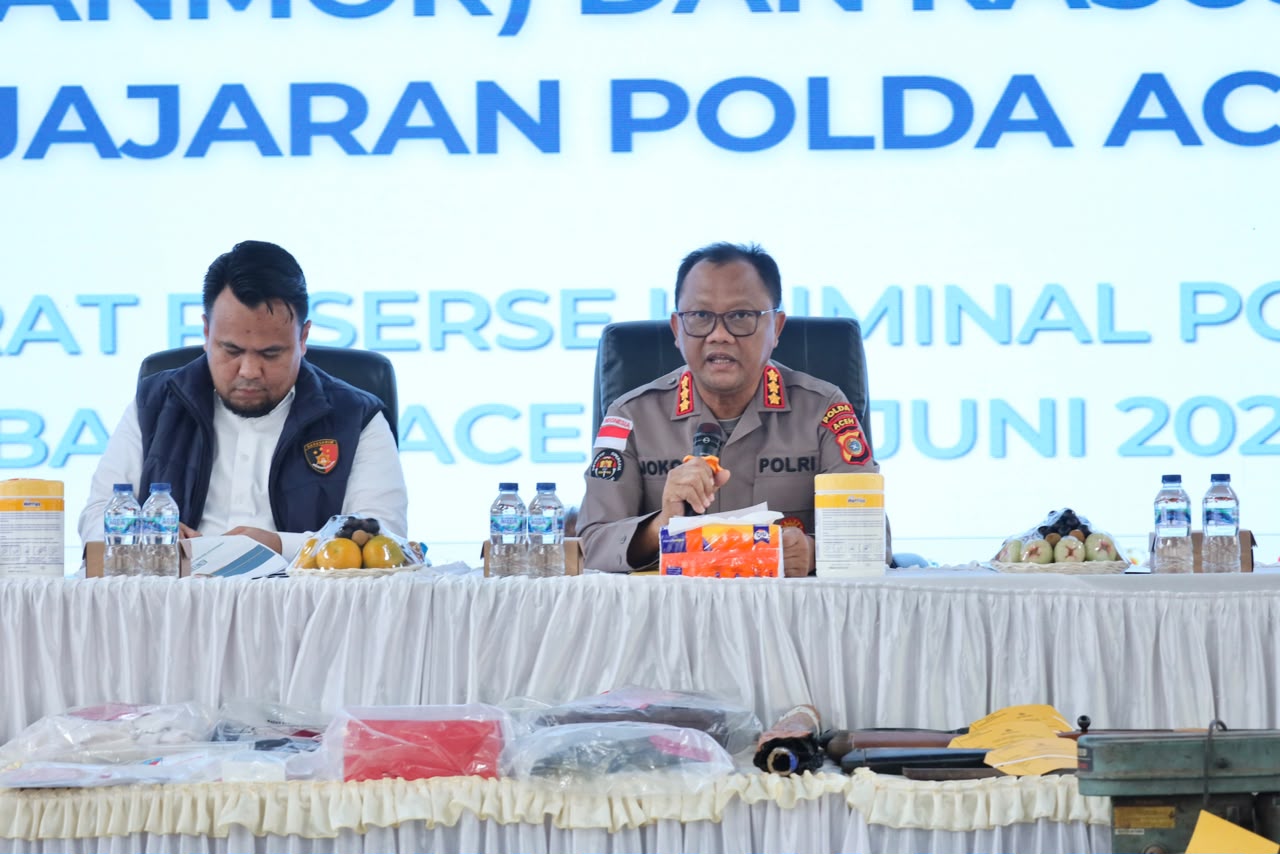 Polda Aceh Ungkap Ratusan Kasus 3C dan Tindak Pidana Menonjol Sepanjang Januari–Juni 2026