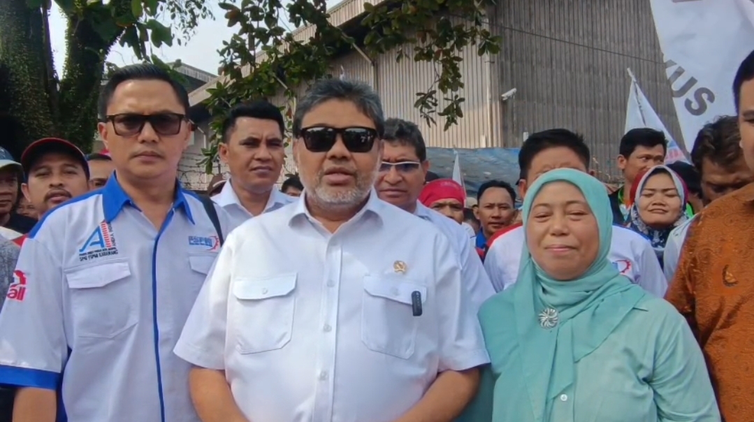 Penasehat Khusus Presiden RI Bidang Ketenagakerjaan dan Kesejahteraan Buruh, Said Iqbal Datangi PT Molex Ayus Selesaikan PHI