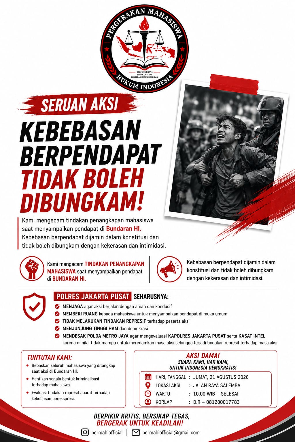 AKSI NASIONAL 18 AGUSTUS 2026 ; MEREBUT KEMERDEKAAN